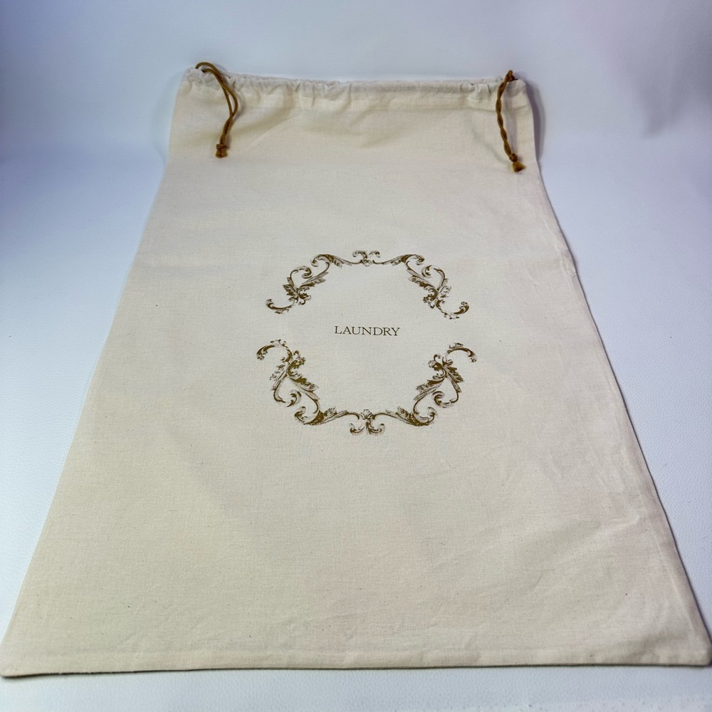 New Large Elegant Cream Laundry Bag/Dust Bag